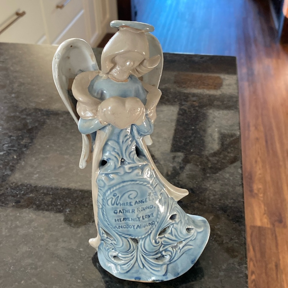 Angel votive holder
